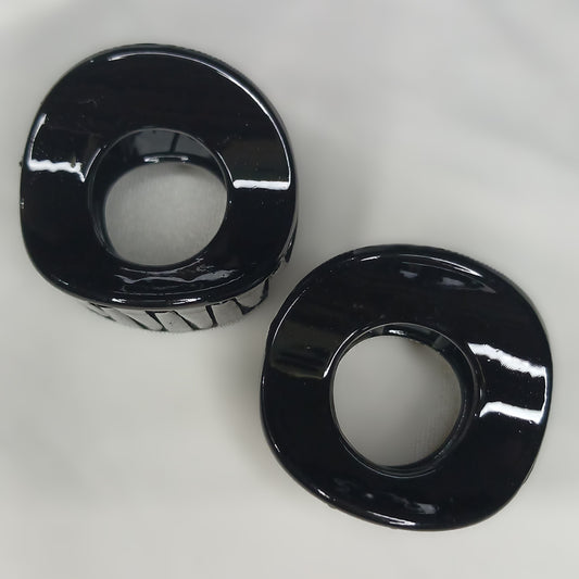 Mini Donut Hair Claw Clips – Matte & Glossy