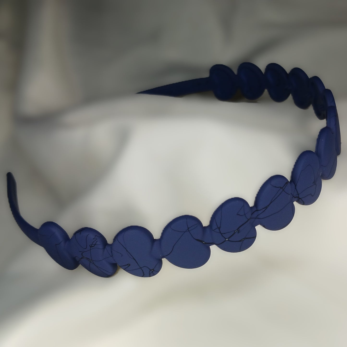 Heart-Shaped Headband -  Matte Plastic Hairband