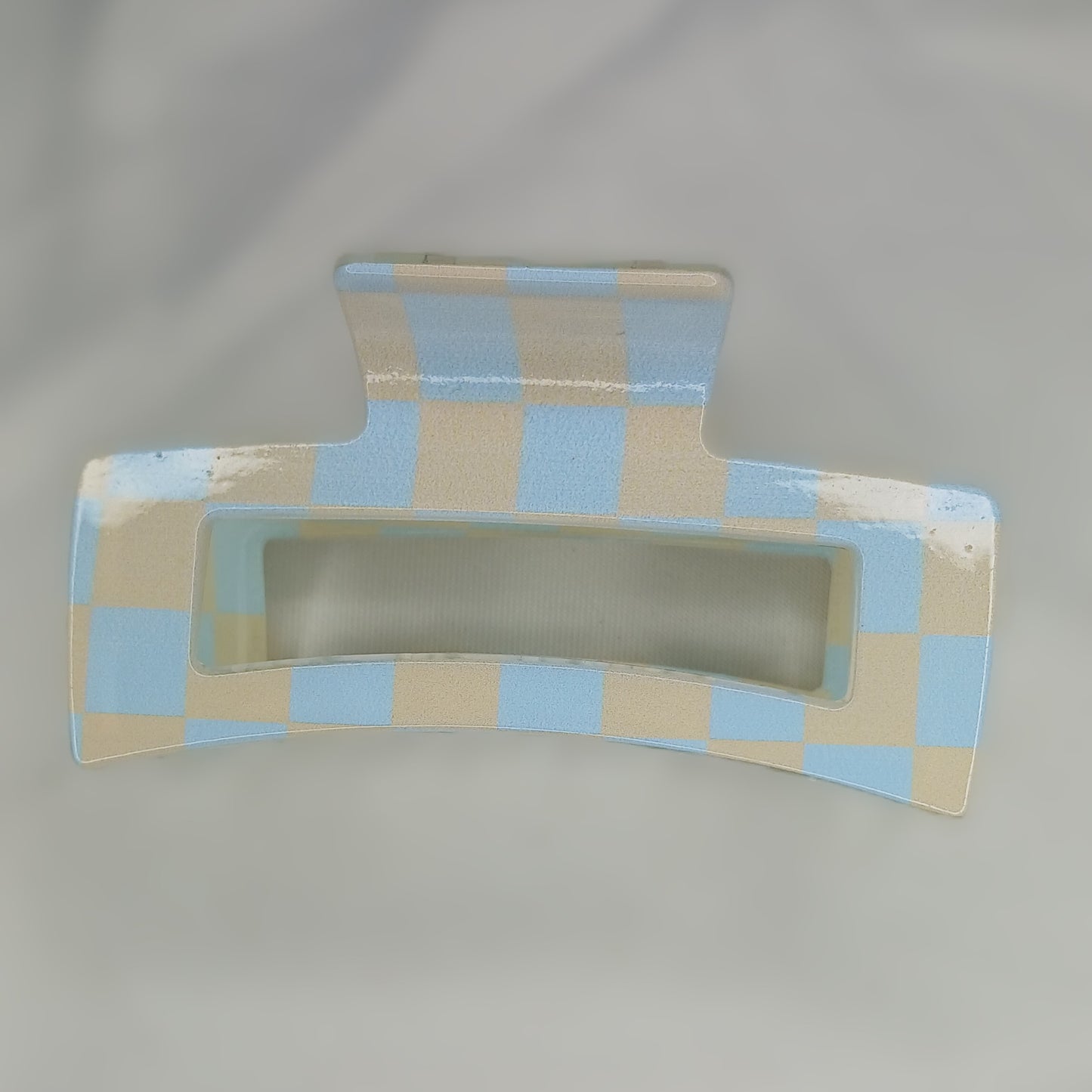 Checkered Hair Claw Clips – Plaid Pattern