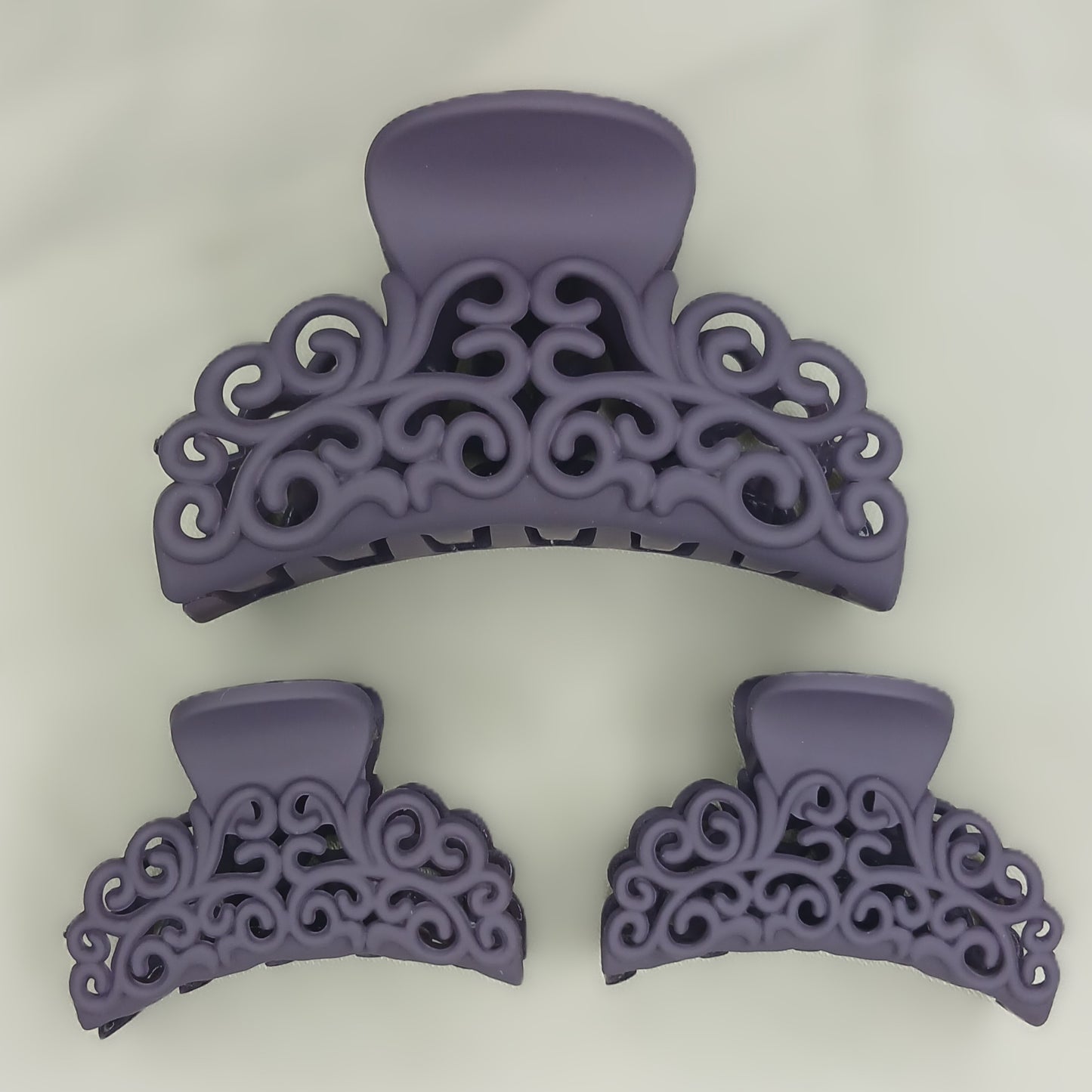 Matte Hollow Shark Clips - Set of 3