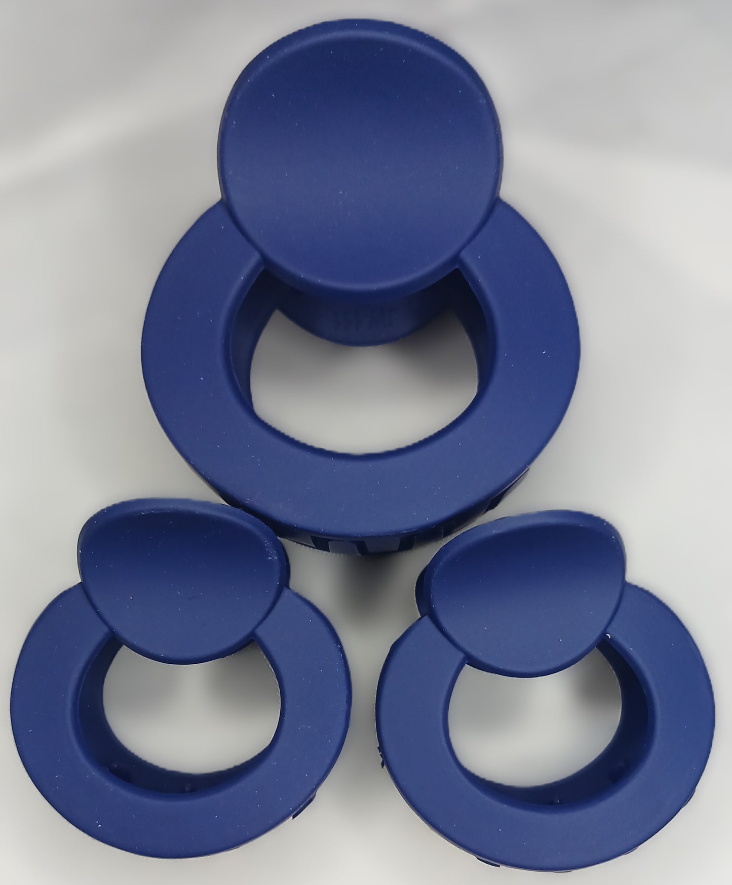 Round Hair Claw Clip Set – Matte Finish