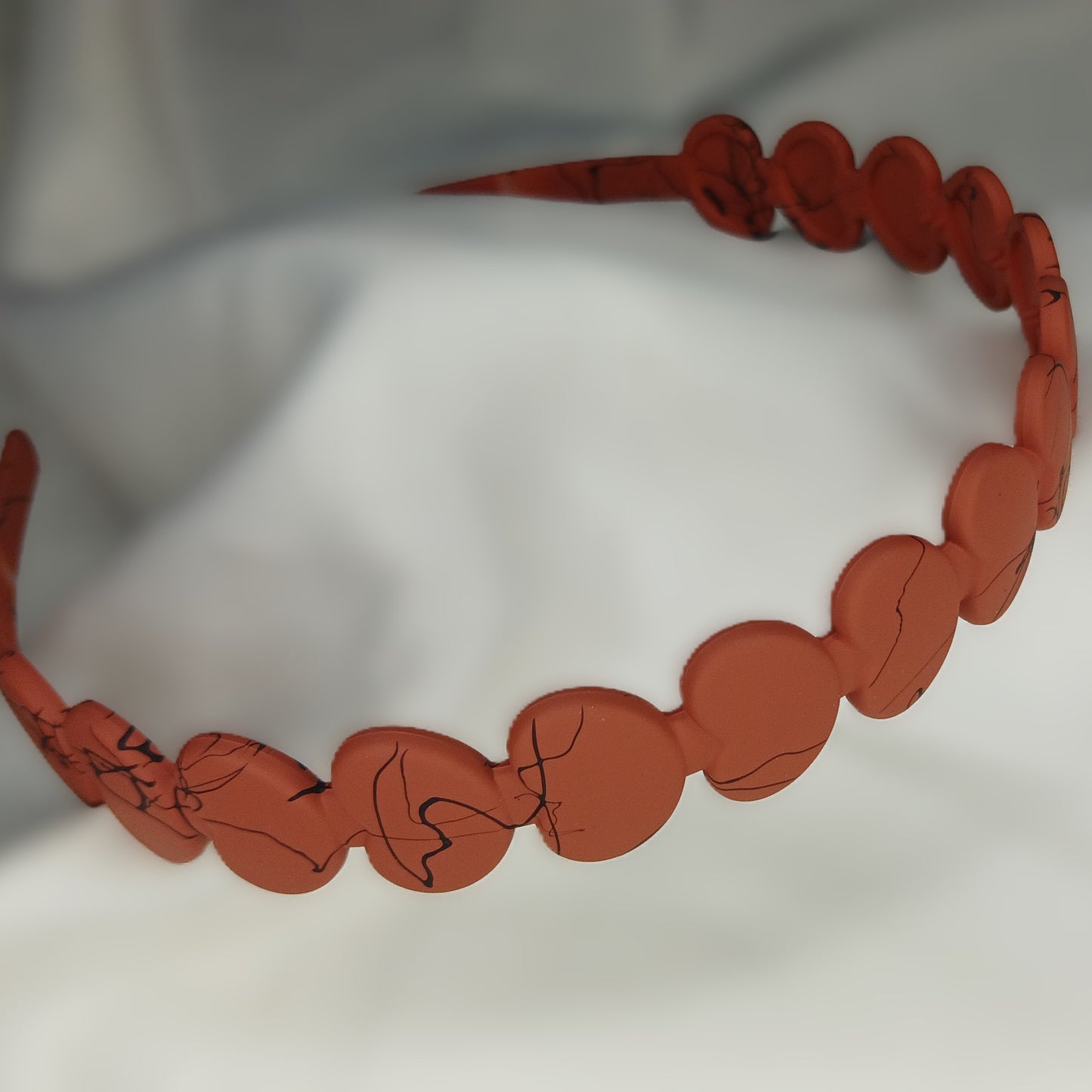 Heart-Shaped Headband -  Matte Plastic Hairband