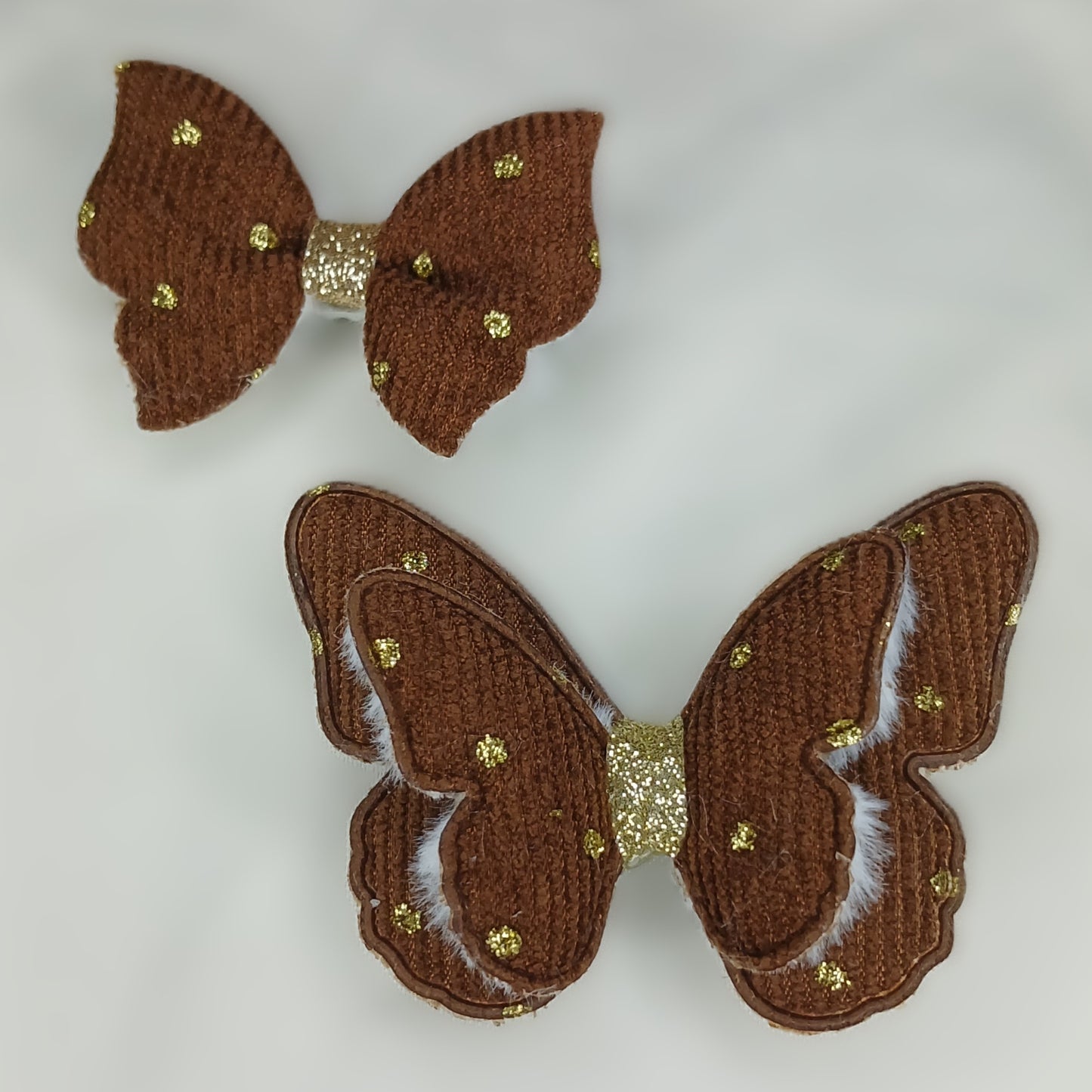 Butterfly Hair Clips for Girls – Soft Fabric