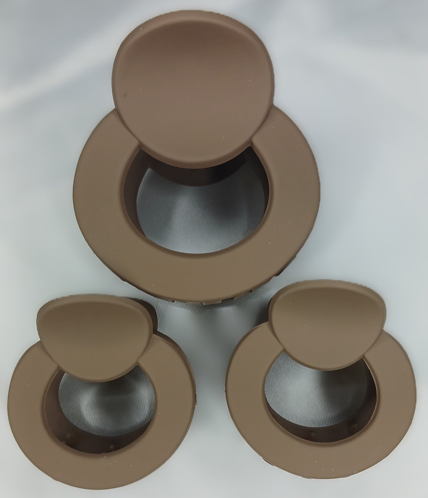 Round Hair Claw Clip Set – Matte Finish