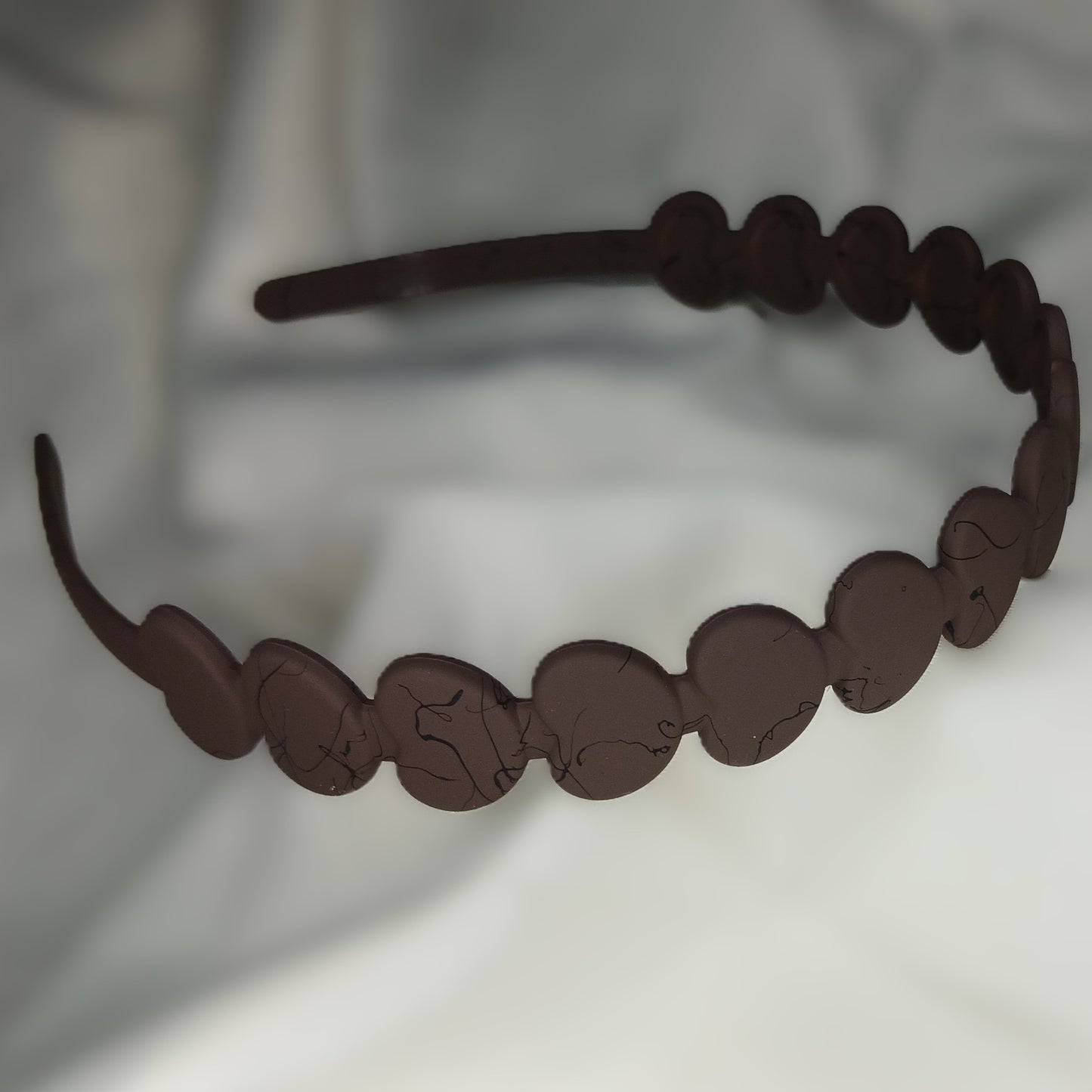 Heart-Shaped Headband -  Matte Plastic Hairband