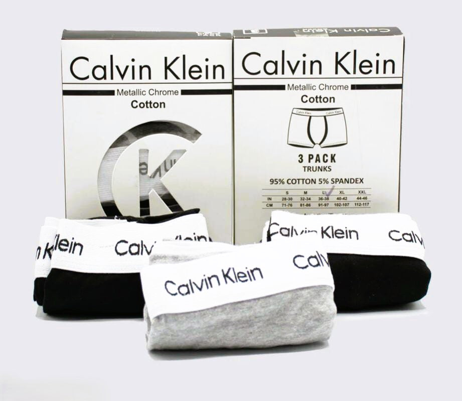 c-K Men's Cotton Boxers, Pack of 3