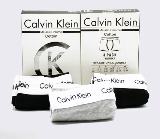 c-K Men's Cotton Boxers, Pack of 3