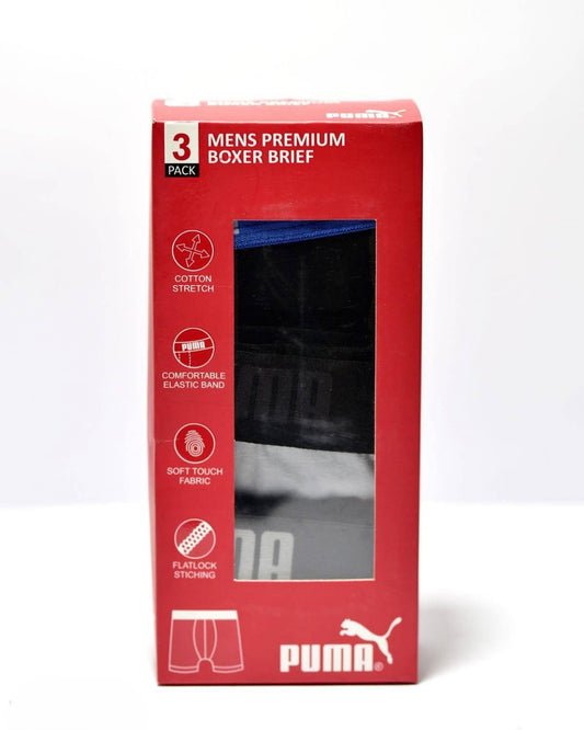 Men's Cotton Boxer Briefs, Pack of 3