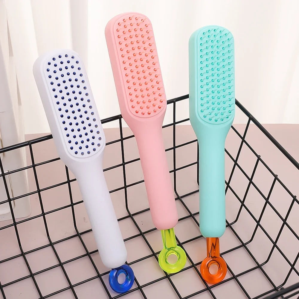 Self-Cleaning Anti-Static Massage Comb