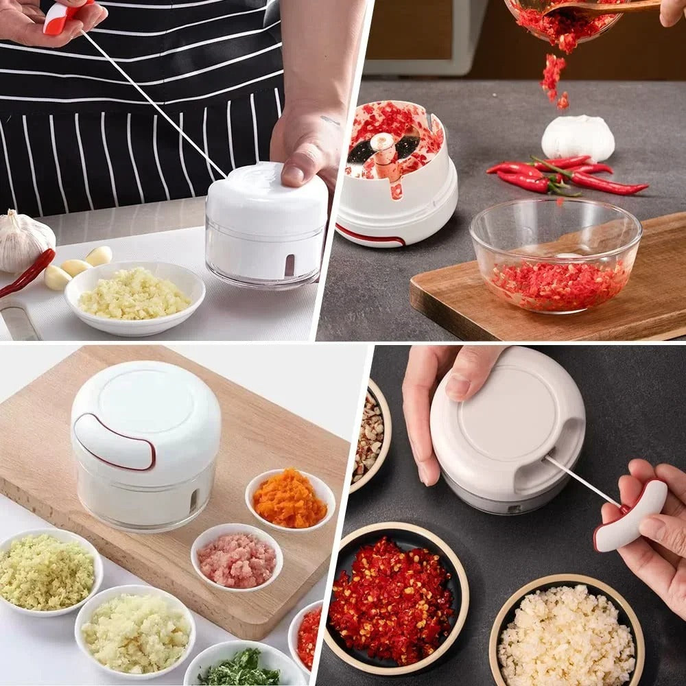 Combo Deal - Garlic Crusher + Mini Chopper Grinding Tool