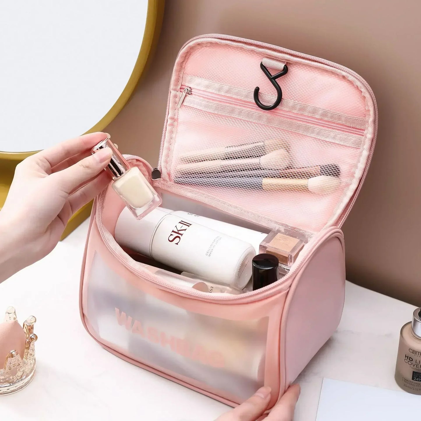 Clear Waterproof Cosmetic Pouch