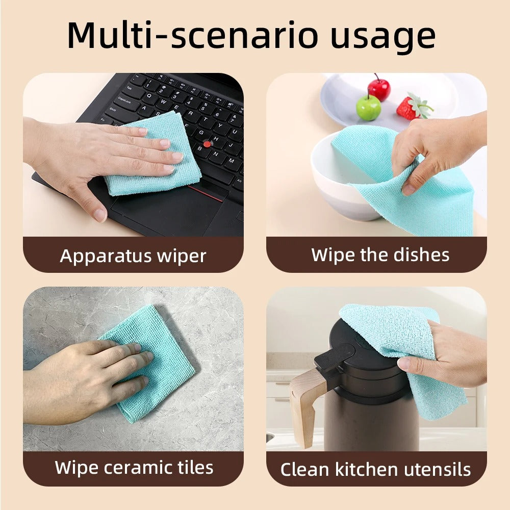 Reusable Microfiber Cleaning Rags