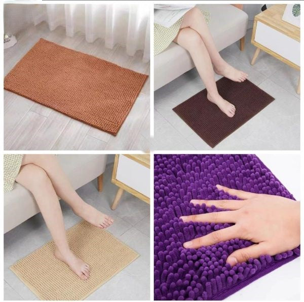 Super Soft Microfiber Nonslip Water Absorbent Bath Mat
