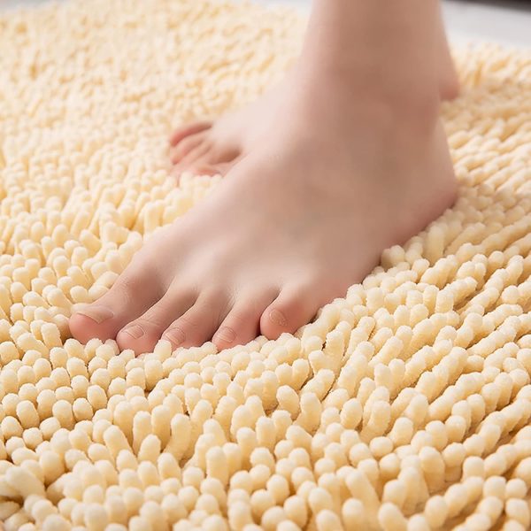 Super Soft Microfiber Nonslip Water Absorbent Bath Mat