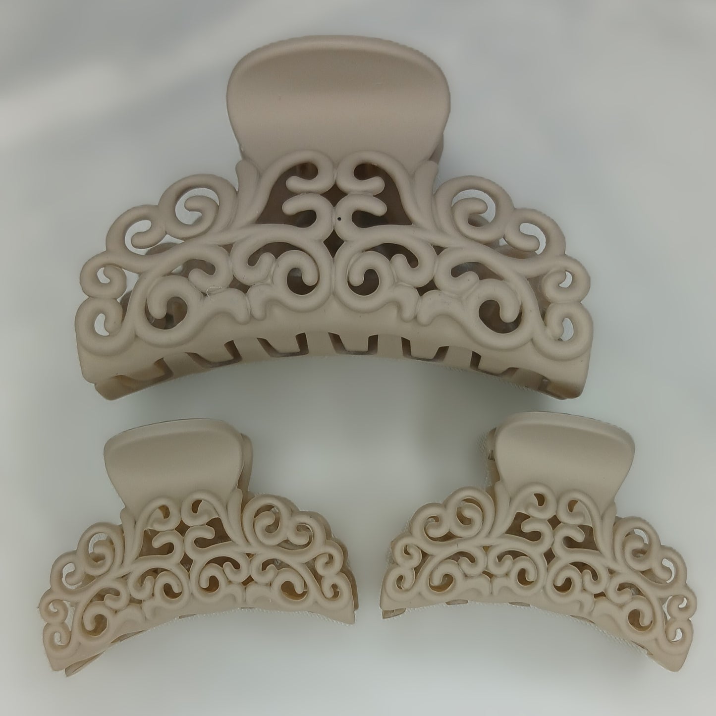 Matte Hollow Shark Clips - Set of 3