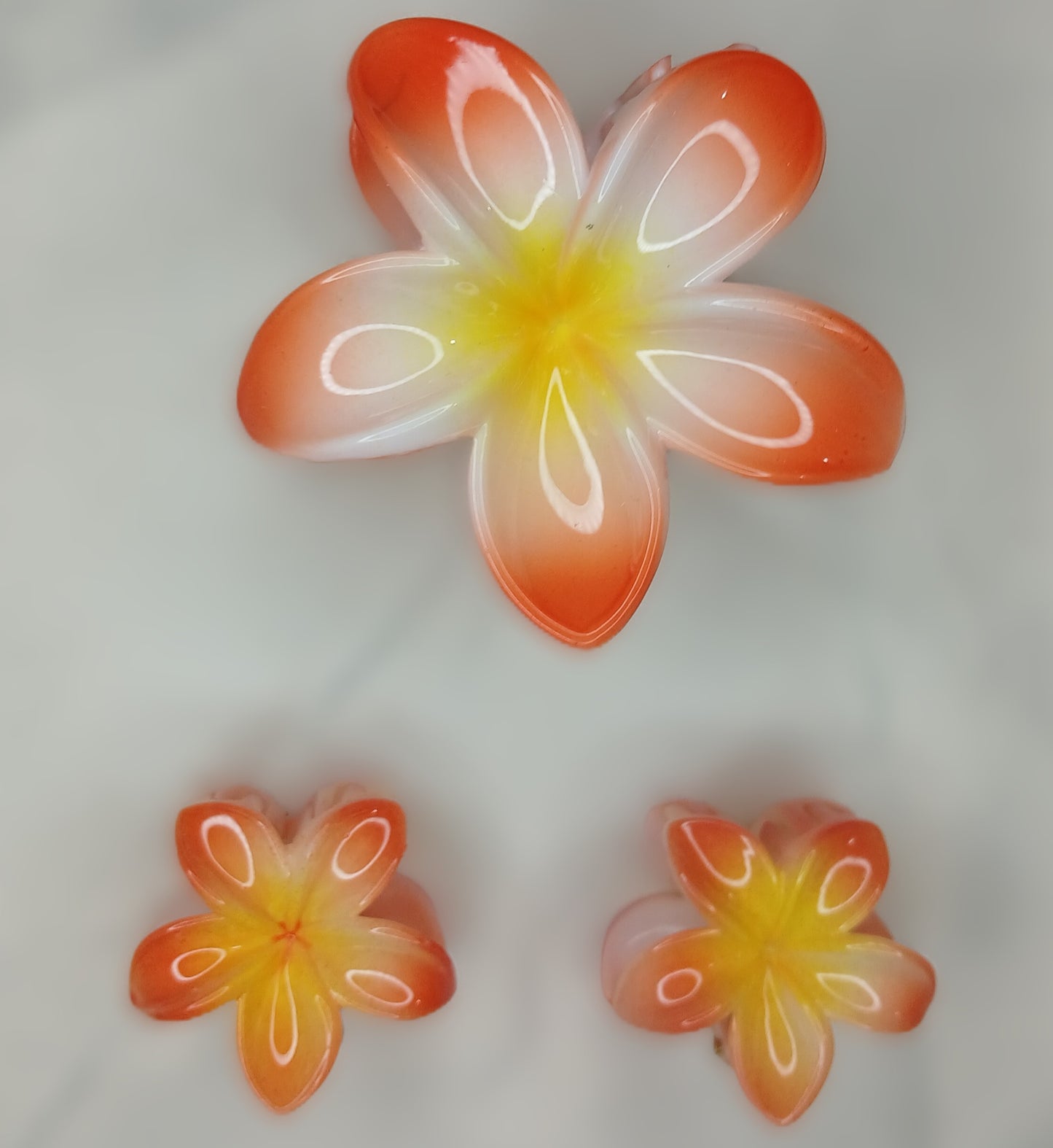 Glossy Lotus Flower Hair Claw Clips