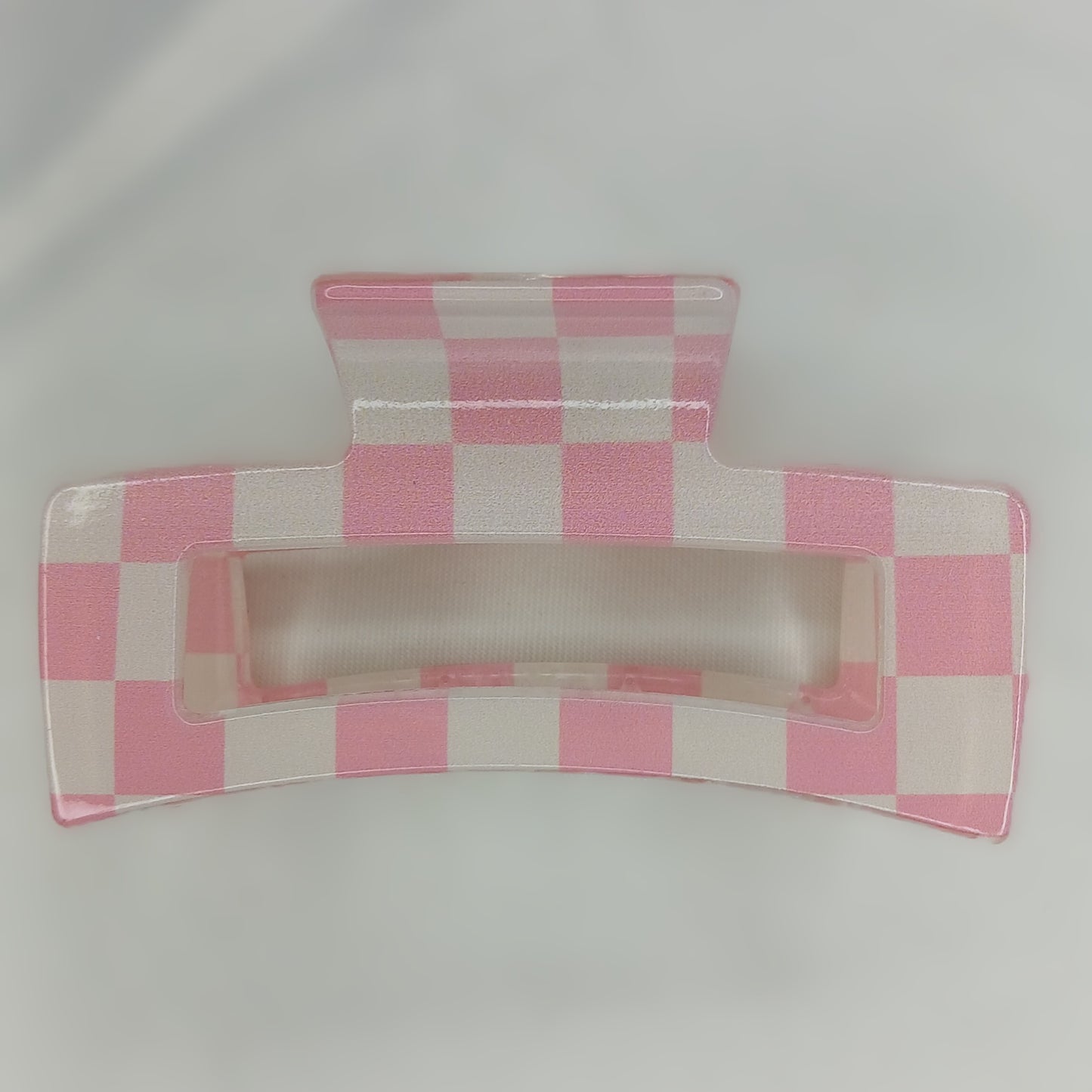 Checkered Hair Claw Clips – Plaid Pattern