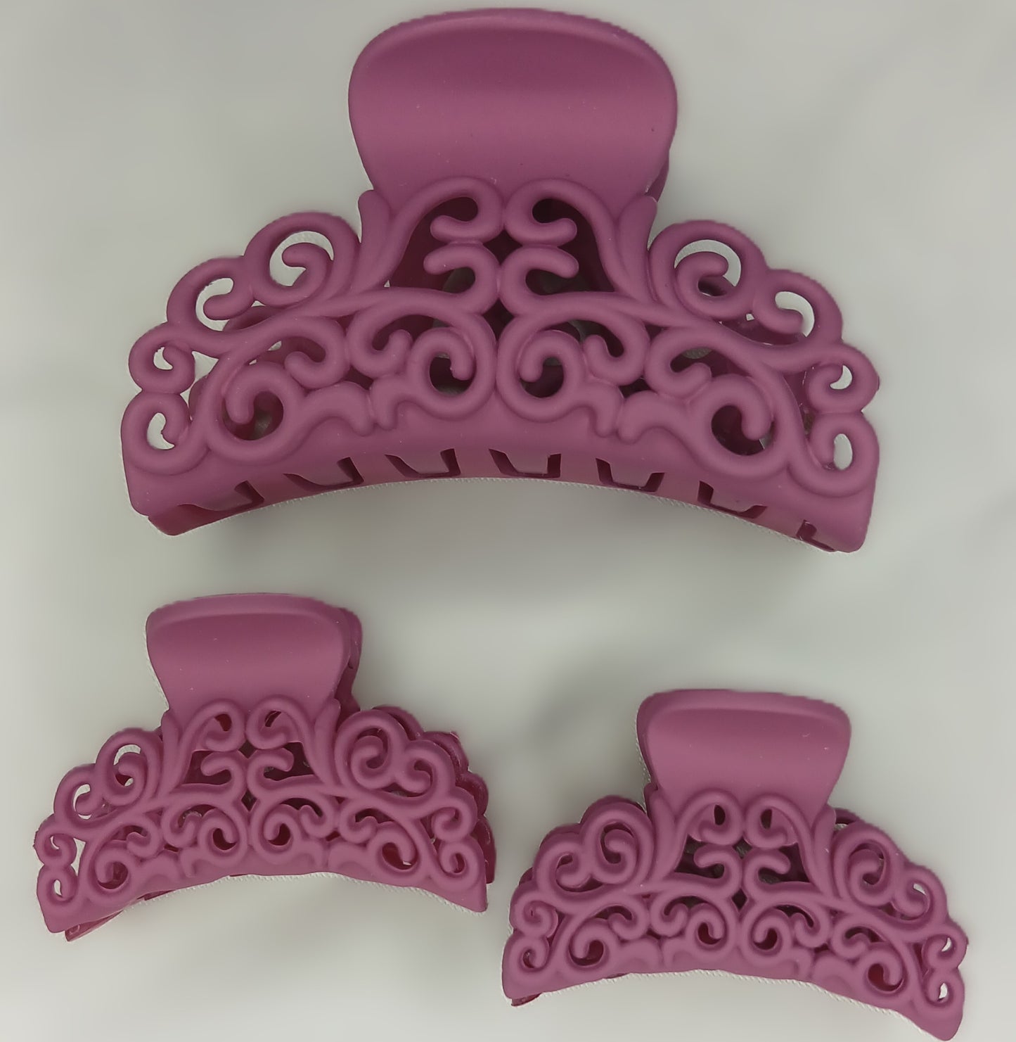 Matte Hollow Shark Clips - Set of 3