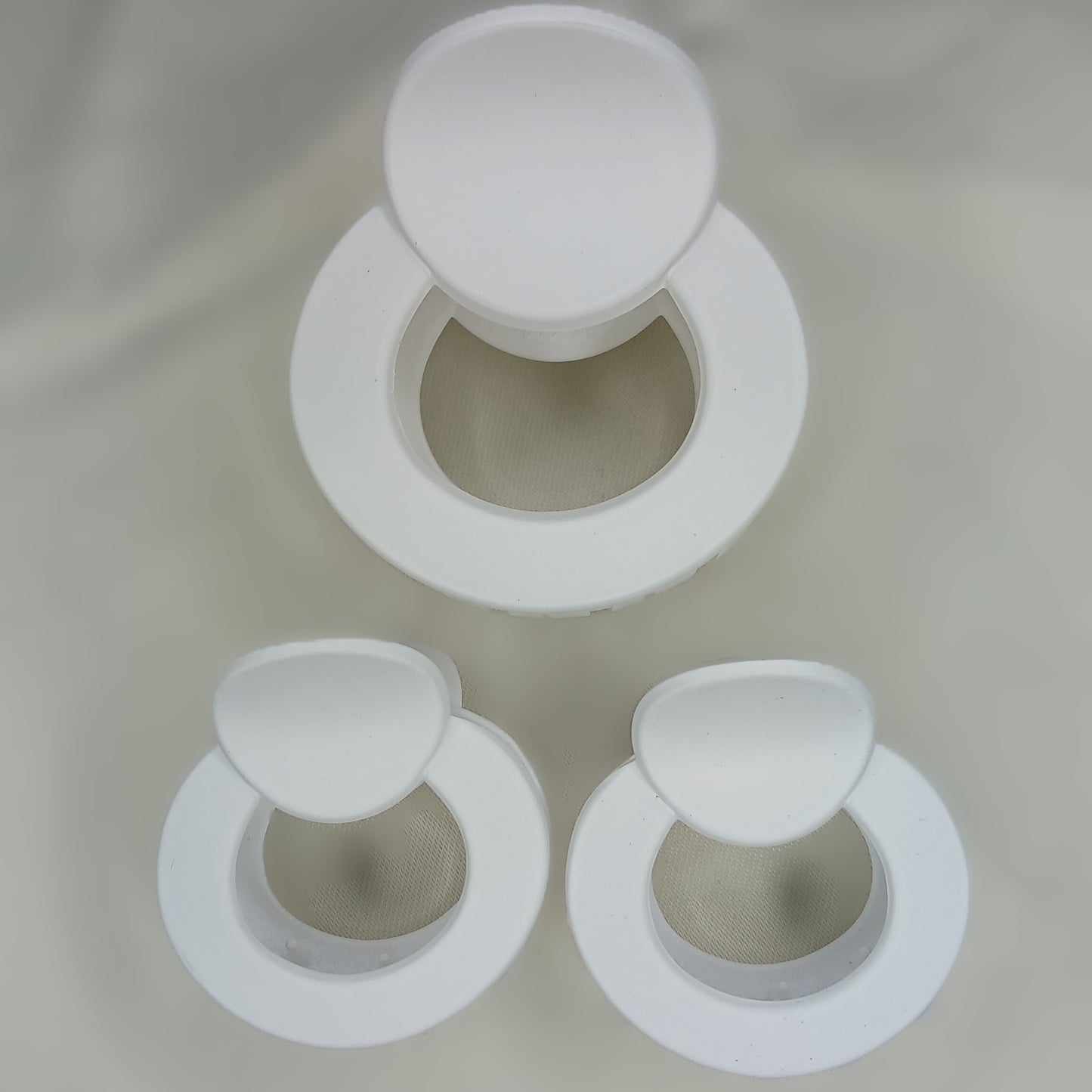 Round Hair Claw Clip Set – Matte Finish