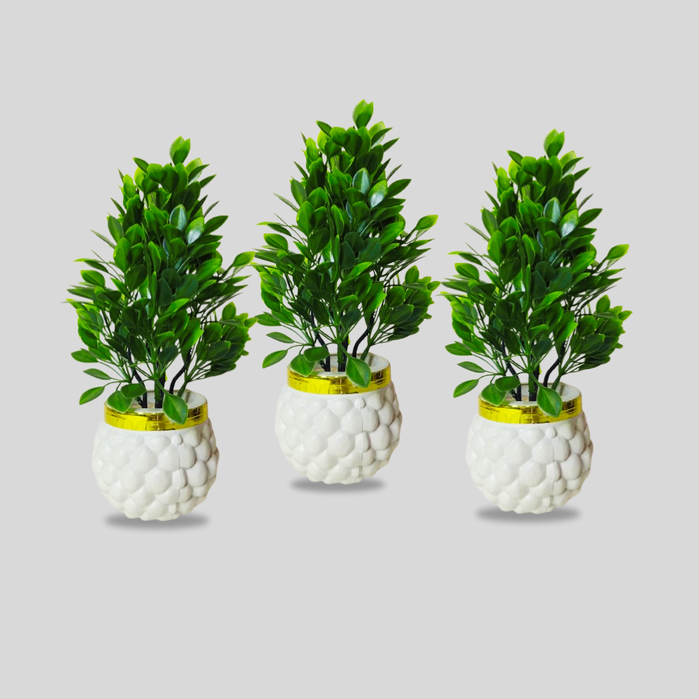 Elegant Planter with Artificial Greenery
