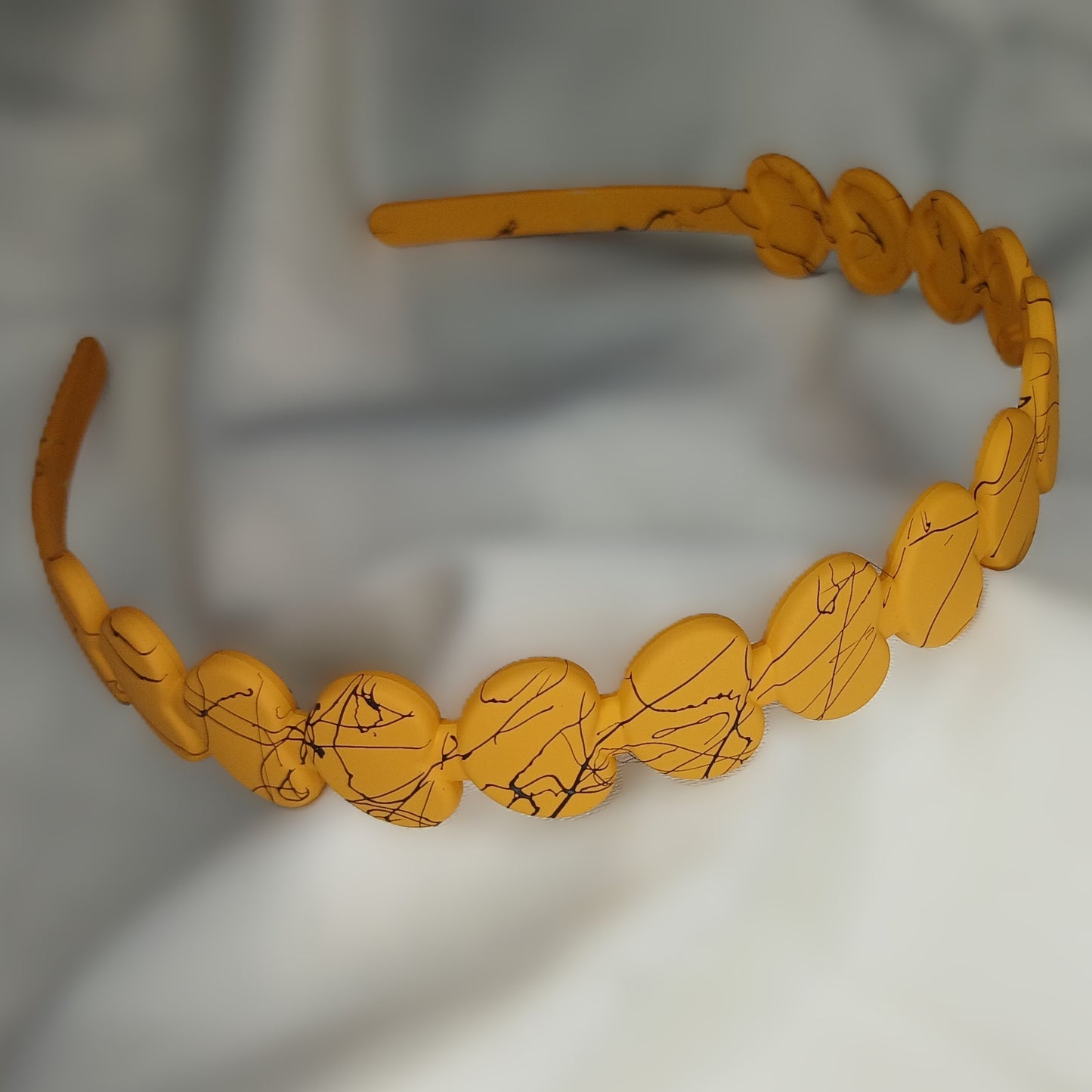 Heart-Shaped Headband -  Matte Plastic Hairband