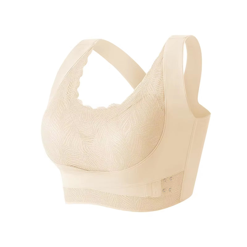 Invisible Posture Lift Bra | Wireless Support + Anti-Slouch X-Back (Adjustable Side-Hooks)